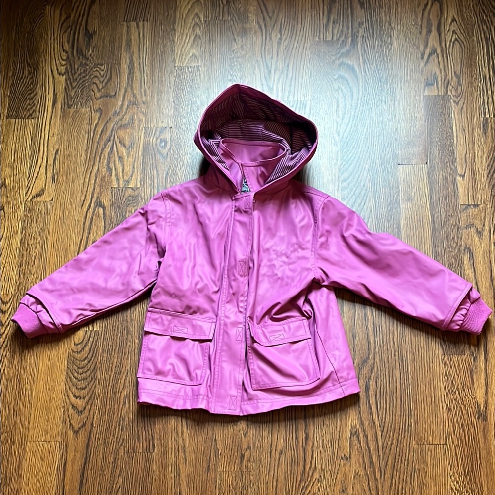 Petite Bateau Hooded Kids Rain Jacket
